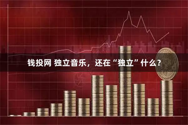 钱投网 独立音乐，还在“独立”什么？