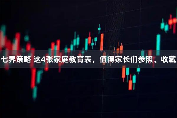 七界策略 这4张家庭教育表，值得家长们参照、收藏