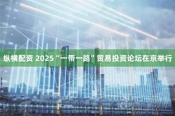 纵横配资 2025“一带一路”贸易投资论坛在京举行